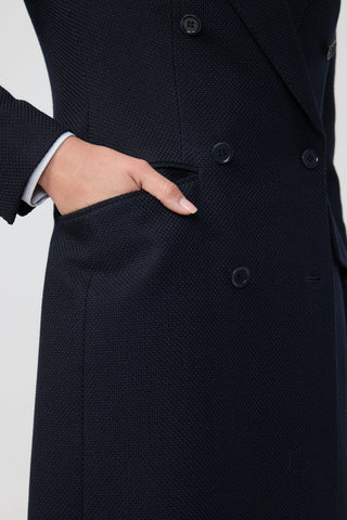 Agueda Coat - Midi-length coat in navy