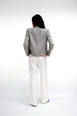 Milano Jacket - Cropped jacket in grey check