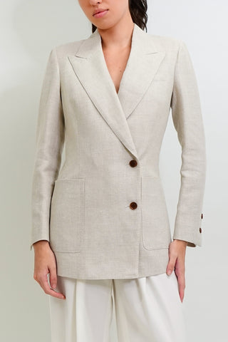 Alessandria Jacket - slim fit jacket in beige
