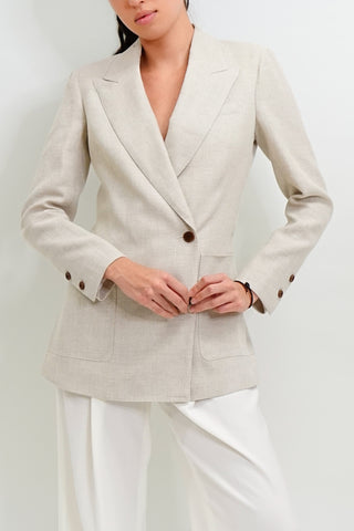 Alessandria Jacket - slim fit jacket in beige