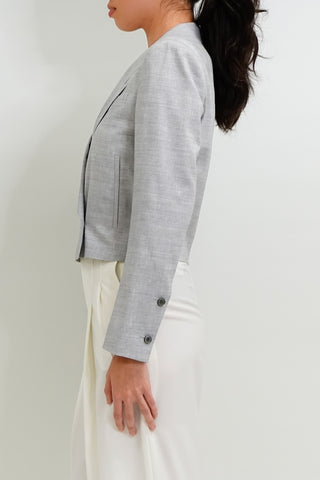 Verona Jacket - cropped jacket in grey