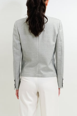 Milano Jacket - Cropped jacket in white/grey