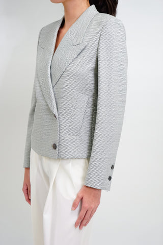 Milano Jacket - Cropped jacket in white/grey