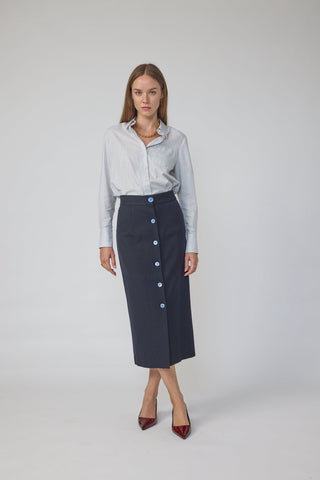 Richmond Skirt - pencil skirt in navy