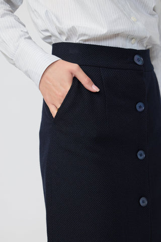 Richmond Skirt - pencil skirt in navy