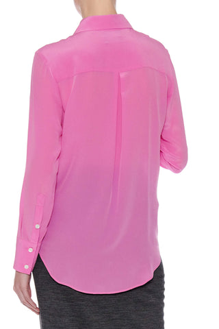 Montrieul Shirt - Button-down long sleeve blouse in pink