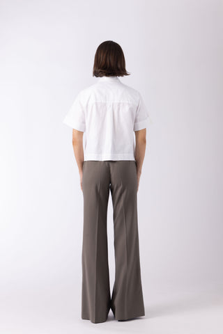 Coffs Blouse - Short white shirt in ivory