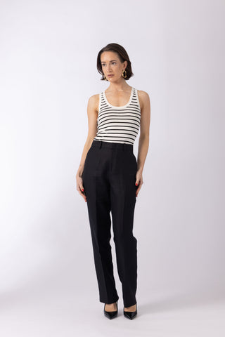Ede Trousers - Tapered trousers in  black
