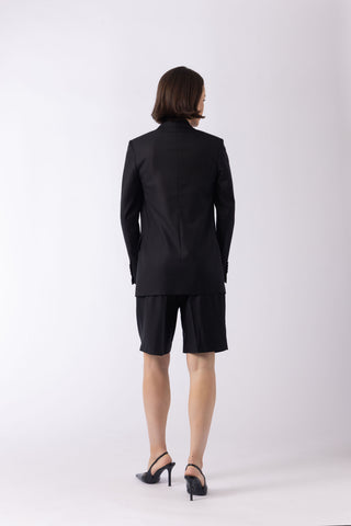 Bristol Jacket - Straight cut boyfriend style jacket in black