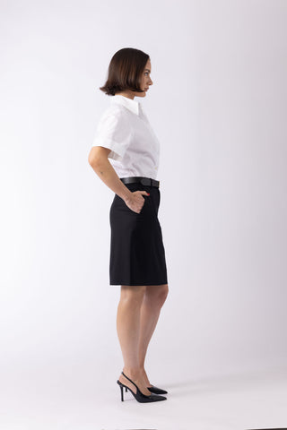 Sloten Skirt - Classic pencil skirt in black