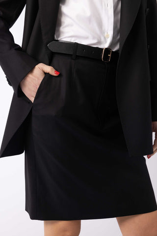 Sloten Skirt - Classic pencil skirt in black