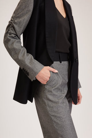 Kingston Jacket - Relaxed fit, double breasted suit jacket in black