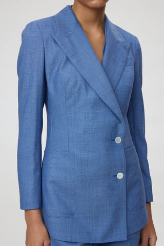 Alessandria Jacket - Classic double breasted suit jacket in royal blue