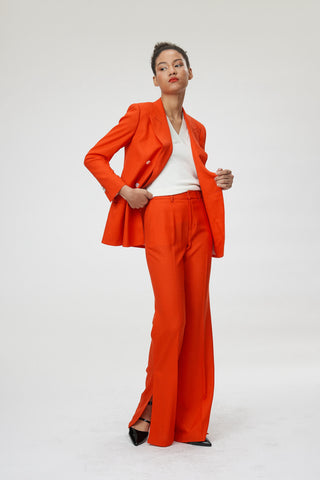 Bristol jacket - Classic double breasted suit jacket in poppy red