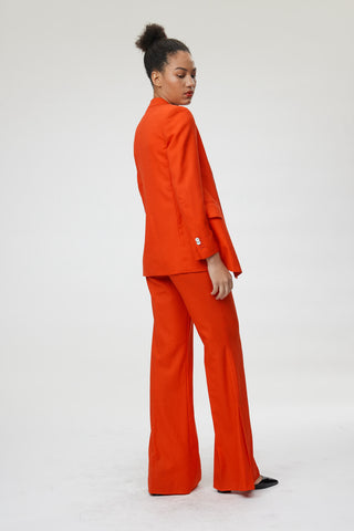 Bristol jacket - Classic double breasted suit jacket in poppy red