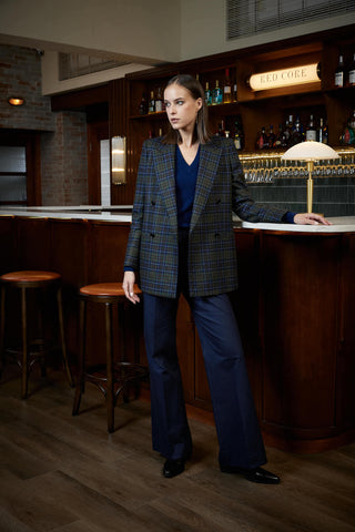 Amarante Jacket - Double breasted tartan jacket