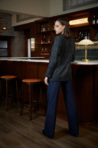 Amarante Jacket - Double breasted tartan jacket