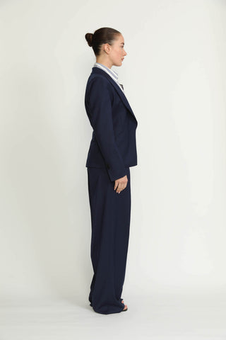 Balerna Jacket - Balerna Navy Fitted Jacket