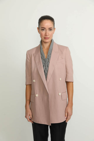 Bern Jacket - Bern Powder Pink Double Breasted Jacket