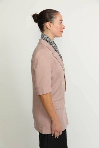 Bern Jacket - Bern Powder Pink Double Breasted Jacket