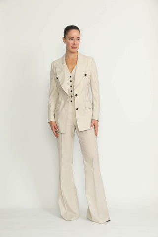 Cologny Jacket - Cologny Vanilla White Casual Jacket