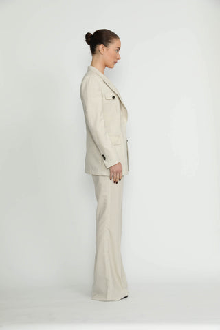 Cologny Jacket - Cologny Vanilla White Casual Jacket