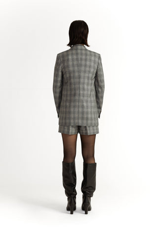 Amarante Jacket - Boyfriend cut jacket in tartan