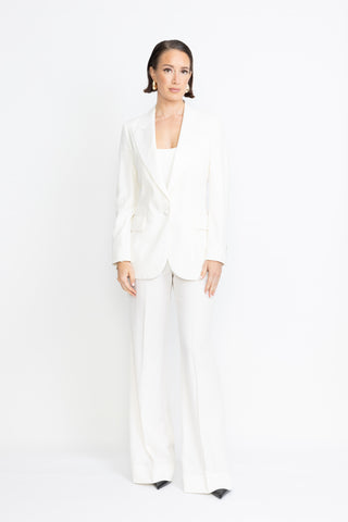 Amora Limited Edition Jacket  - Tuxedo single-breasted jacket in white