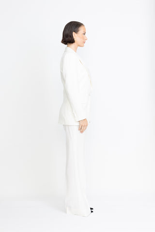 Amora Limited Edition Jacket  - Tuxedo single-breasted jacket in white