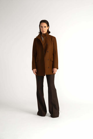 Avesta Jacket - Straight cut jacket in brown