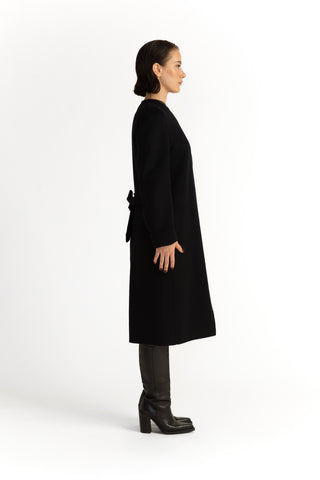 Falun Jacket - Double-sided light coat in black