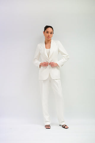 Amora Jacket & Umea Trousers in White