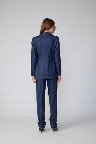 Sneek Jacket & Workhum Trousers in Navy Flannel