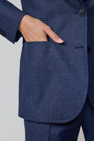 Sneek Jacket & Workhum Trousers in Navy Flannel