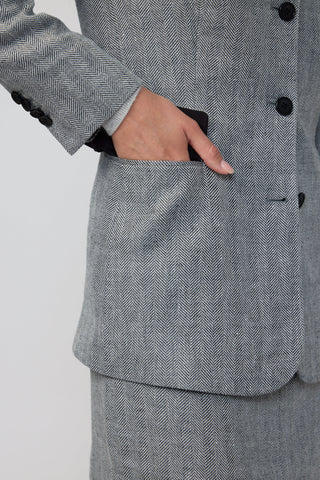 Lelystad Jacket & Arnhem Skirt in Herringbone