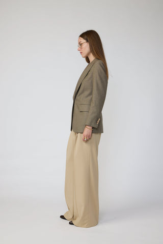 Amora Jacket - Single-breasted suit jacket in khaki