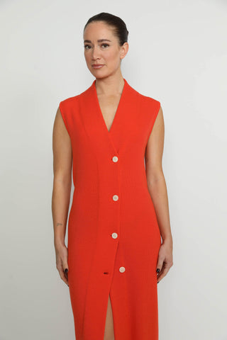 Arlesheim Dress - Arlesheim Orange Knit Dress