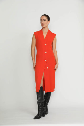 Arlesheim Dress - Arlesheim Orange Knit Dress