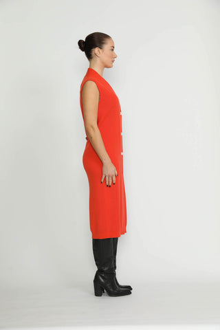 Arlesheim Dress - Arlesheim Orange Knit Dress