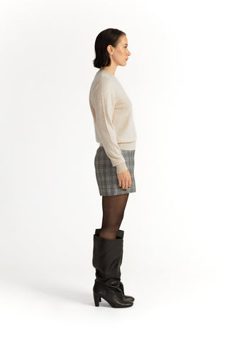 Linkoping Sweater - Knit sweater in bisque