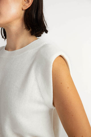 Malmo Knit Top - Sleeveless knit in lily