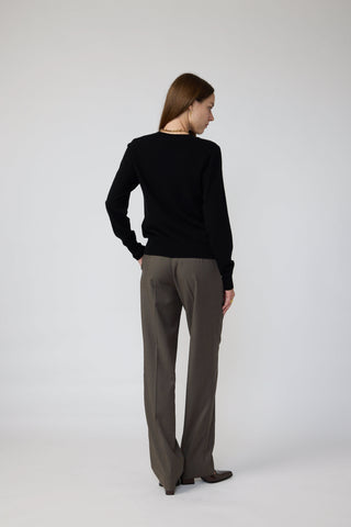 Linkoping Sweater - Knit sweater in black