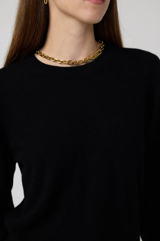 Linkoping Sweater - Knit sweater in black