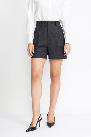 Biel Limited Edition Shorts - Tailored shorts in charcoal stripe