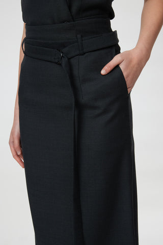 Florence Skirt - Maxi pencil skirt in black