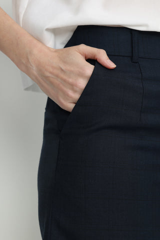 Brisbane Skirt - Suit skirt in navy blue