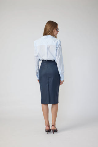 Amora Jacket & Piacenza Skirt in Navy