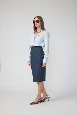 Piacenza Skirt - Pencil skirt in navy