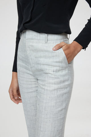 Dunkrik Trouser - High-waisted   cigarette trousers in grey