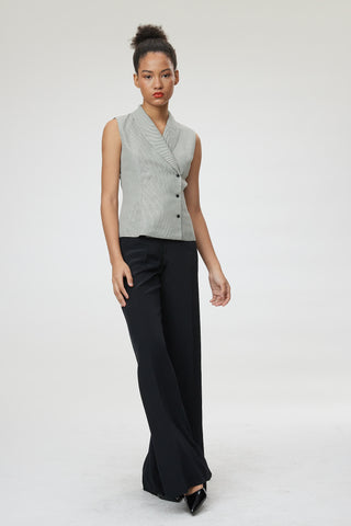 Modena Trouser - Palazzo fluid trousers in black